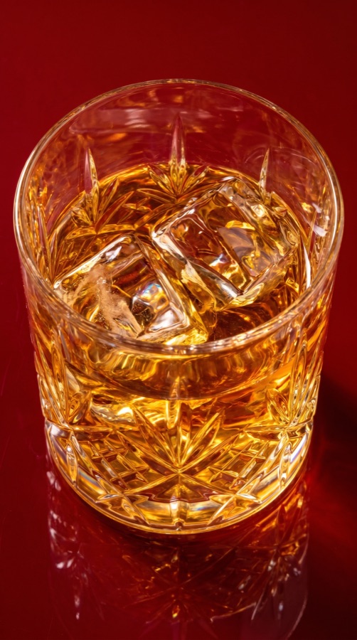 Moonshine frame — liquid and ice