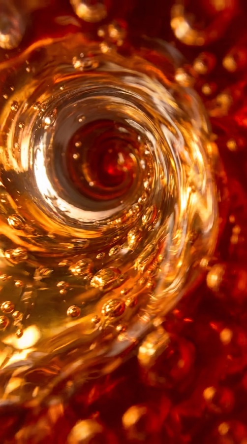 Moonshine frame — crimson backdrop